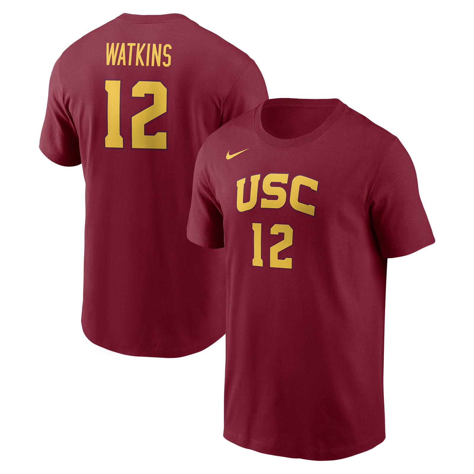 USC Trojan Nike #12 Juju Watkins Unisex Cardinal T-Shirt USC Cardinal 1